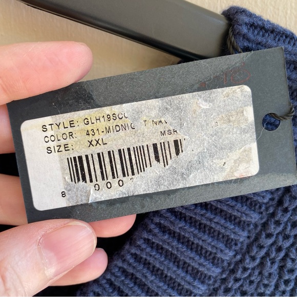 NWT Men’s Goodlife Shaker Knit Cotton Navy Sweater Size XXL - Picture 5 of 11